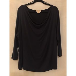 Michael Kors 3/4 Sleeve Tee - Navy